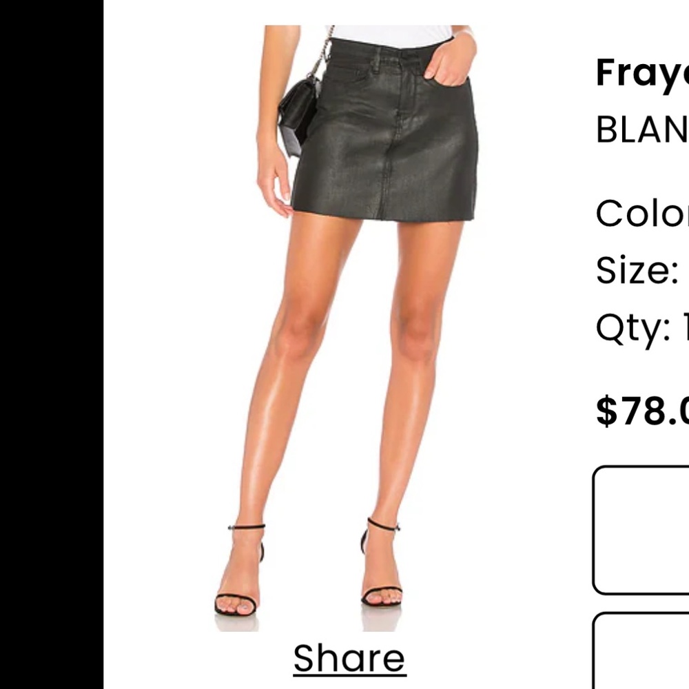 BLANKNYC Frayed Edge Mini Skirt- Spartacus(black)